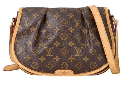 Menilmontant PM Crossbody, &pound;750, Handbags, Brown, Canvas, Front view